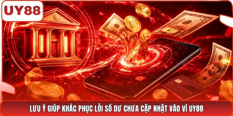 Lưu ý giúp khắc phục lỗi số dư chưa cập nhật vào ví UY88