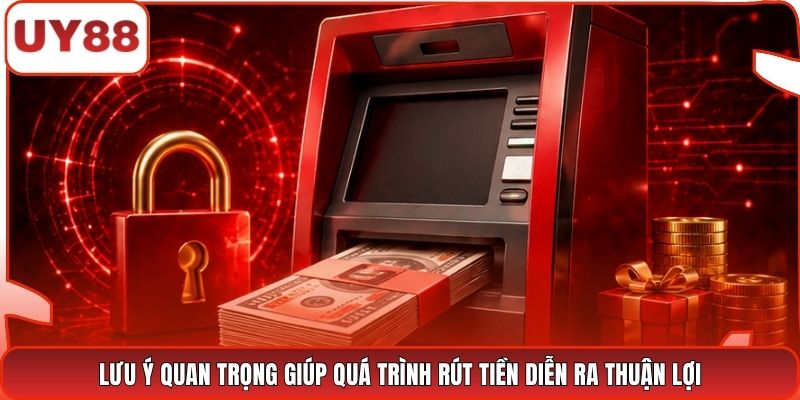 Lưu ý quan trọng giúp quá trình rút tiền diễn ra thuận lợi
