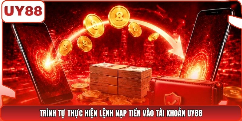 Trình tự thực hiện lệnh nạp tiền vào tài khoản UY88
